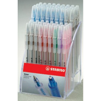 Ручка Шариковая Stabilo Liner 808 80 шт.. В Дисплее, Цвет Чернил: Синий-36, Черный-24, Красный-8, Зеленый-4, Фиолетовый-4, Розовый-4 (STABILO 808/80)