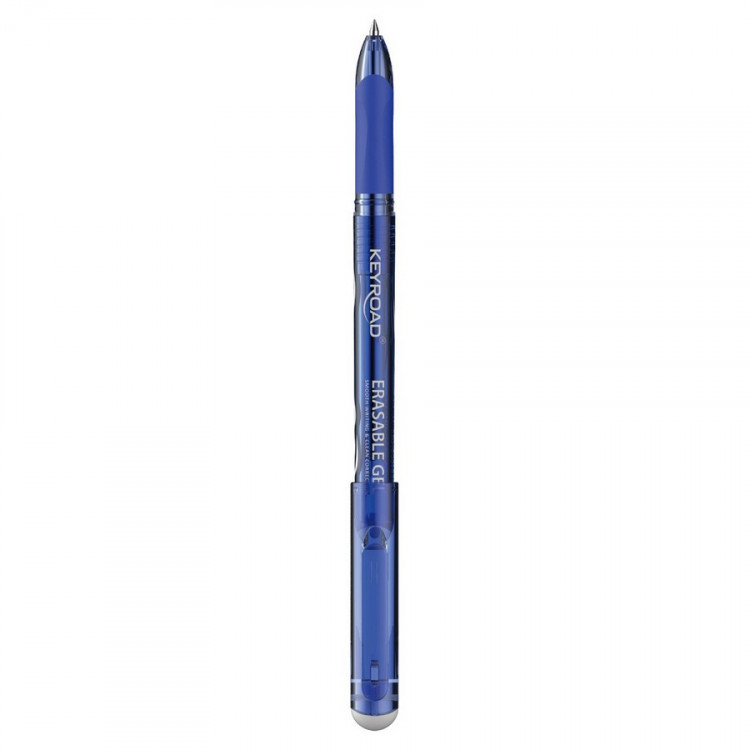 Ручка гелевая стирающаяся KEYROAD Erasable Пиши-стирай, 0,7 мм, синяя (KEYROAD KR972580)