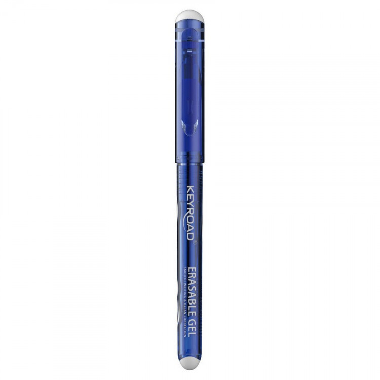 Ручка гелевая стирающаяся KEYROAD Erasable Пиши-стирай, 0,7 мм, синяя (KEYROAD KR972580)