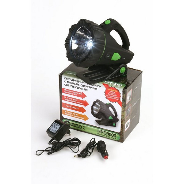 Фонарь прожектор GARIN LUX HPD3000 Prem Superbright Требуется замена аккумулятора.