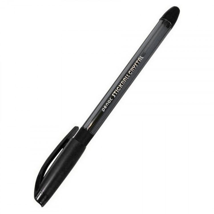 Ручка шариковая Penac Stick Ball Cristal 0,7 мм., черная (PENAC BA3402-06F)