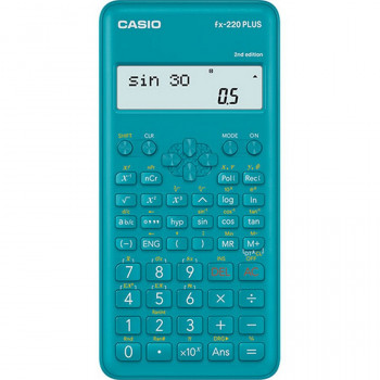 Калькулятор научный Casio FX-220 PLUS 10+2 разрядный, 181 функция (Casio FX-220 PLUS 2) некомплект: только калькулятор, без коробки, без инструкции Уценка: некомплект: только калькулятор, без коробки, без инструкции
Научный калькулятор, 139 функций. Вычисление обыкновенных дробей. Перестановка и комбинации. Среднеквадратичное отклонение.