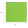 Салфетка универсальная, плотная микрофибра, 30х30 см, зеленая, 280 г/м2, ОФИСМАГ 
