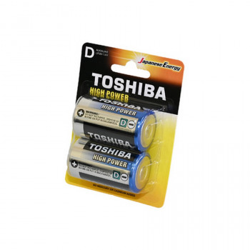 Батарейка TOSHIBA HIGH POWER LR20GCP BP-2 LR20 BL2 (Комплект 2 шт.) Тип: LR20Цена: за комплект