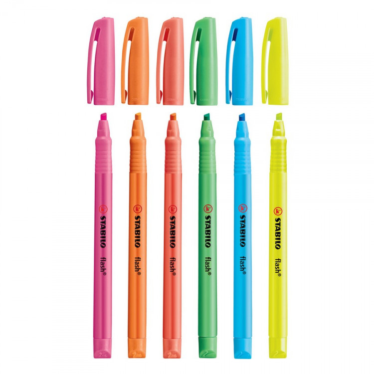 Текстовыделитель STABILO flash, дисплей 40 шт. (STABILO 555/40-1)