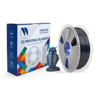 NV Print NVP-3D-SILK-PLA-P-BLACK-BLUE Филамент NVPRINT Silk PLA+  Black / Blue  для 3D печати диаметр 1.75мм  длина 330 метров  масса 1 кг