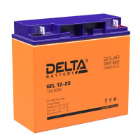 Energon Delta GEL 12-20 Аккумуляторная батарея DELTA GEL 12-20 (12В / 20Ач, Тип: AGM;Гелевый, Клемма: Болт + гайка Ø 5,5 мм, ДхШхВ: 181х77х167мм (Полная высота: 167мм), срок службы: 10-12 лет, Гарантия: 1г, вес: 5,3кг)