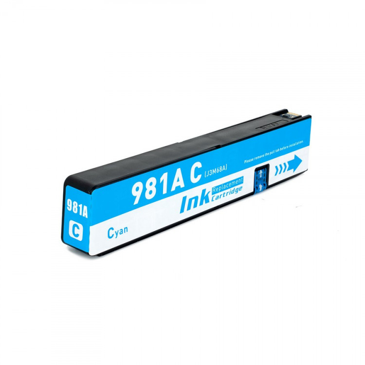 NV Print NVP-J3M68A Струйный картридж 981A (NV-J3M68A) Cyan для HP PageWide 556 / 586 (100 мл) совместимый