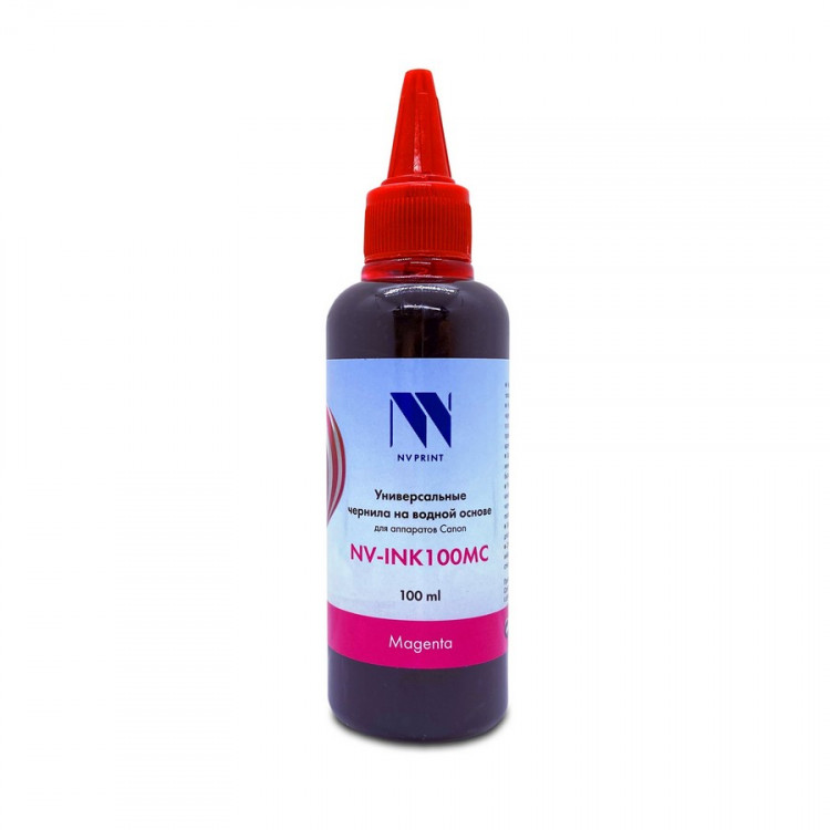 NV Print NVP-INK100MC Чернила универсальные на водной основе NV-INK100MC для аппаратов Canon (100 ml) Magenta совместимые