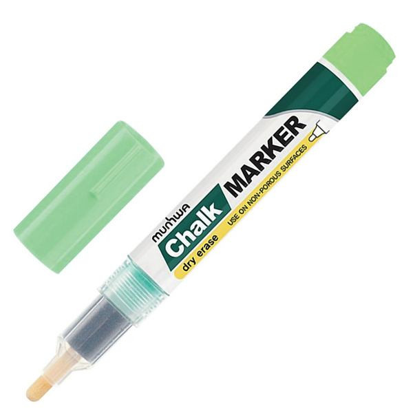 Маркер меловой Munhwa Chalk Marker 3 мм, зеленый (Munhwa CM-04)