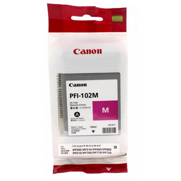 Canon 0897B001 Картридж пурпурный PFI-102M для Canon iPF500 / 600 / 610 / 700 / 710 (130 ml)