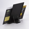 Подставка для книг и учебников BRAUBERG, большая, регулируемый наклон, металл/пластик, черная, 237447
