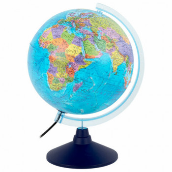 Глобус интерактивный + очки VR, политический, GLOBEN, 25 см с подсветкой, INT12500304 