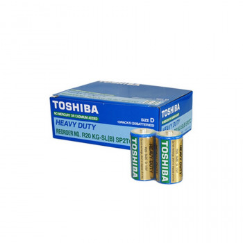 Батарейка TOSHIBA Heavy Duty R20 KG-SL(B) SP2TC R20 SR2 (Комплект 2 шт.) Тип: R20Цена: за комплект