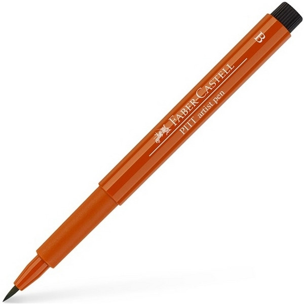 Ручка капиллярная Faber-Castell PITT Artist Pen B (Brush), цвет 188 sanguine (Faber-Castell 167488)