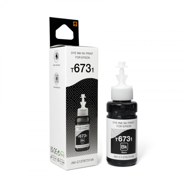 NV Print NVP-C13T67314A Чернила T6731 (NV-C13T67314A) для аппаратов Epson (70 ml) Black (в коробке) совместимые