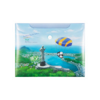 Папка-конверт на кнопке А5 COMIX География Бразилия (COMIX A1854 BR)