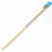Ластик-карандаш с кисточкой FACTIS Eraserpencil 3012 (Испания), 205х15х8 мм, деревянный корпус, кисточка на наконечнике (FACTIS 3012B)