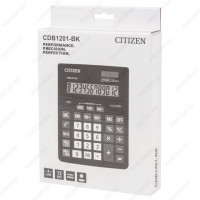 Калькулятор настольный Citizen CDB1201-BK 12 разрядов, двойное питание (Citizen CDB1201-BK)