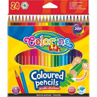 Набор цветных карандашей Colorino Kids, 24 цвета, шестигранные (Colorino 14700PTR)