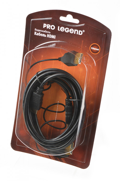 Кабель Pro Legend PL1121 HDMI 3m, версия 2.0, 3D, Ethernet, 4K BL1