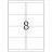 HERMA 4269 (круглые углы) Этикетки самоклеющиеся Бумажные А4, 99.1 x 67.7, цвет: Белый, клей: перманентный, для печати на: струйных и лазерных аппаратах, в пачке: 100 листов/800 этикеток