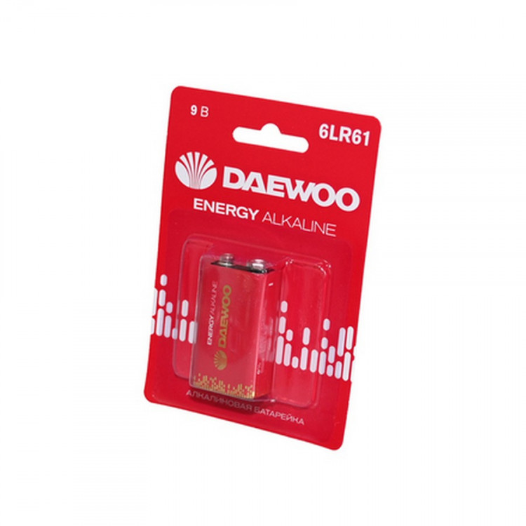 Батарейка DAEWOO ENERGY Alkaline 6LR61 BL1