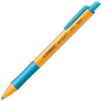 Ручка шариковая автоматическая Stabilo Pointball, M 0,5 мм., цвет чернил: Бирюзовый (STABILO 6030/51)