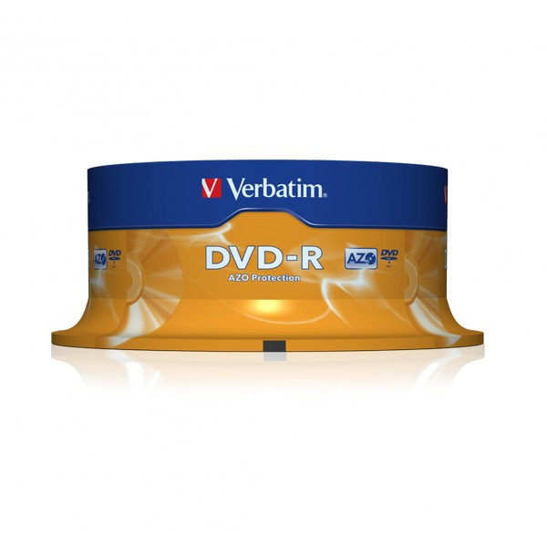 Записываемый компакт-диск Verbatim 43522 DVD-R 4.7 GB 16x CB/25 (Комплект 25 шт.)