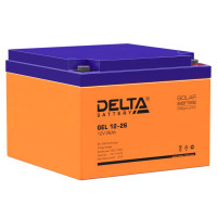 Energon Delta GEL 12-26 Аккумуляторная батарея DELTA GEL 12-26 (12В / 26Ач, Тип: AGM;Гелевый, Клемма: Болт М6, ДхШхВ: 166х175х125мм (Полная высота: 125мм), срок службы: 10-12 лет, Гарантия: 1г, вес: 8,1кг)