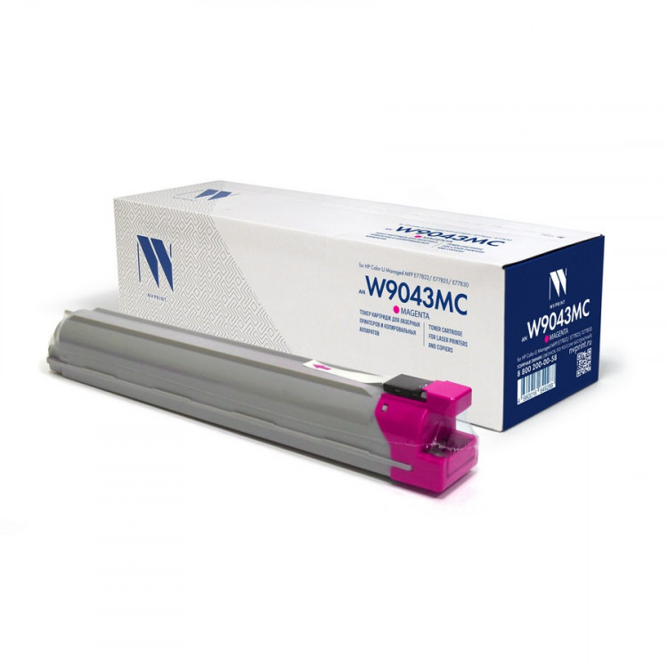 NV Print NVP-W9043MCM Картридж совместимый NV-W9043MC Magenta для HP Color LJ E77822 / E77825 / E77830 (32000k)