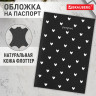 Обложка для паспорта натуральная кожа флоттер, принт 