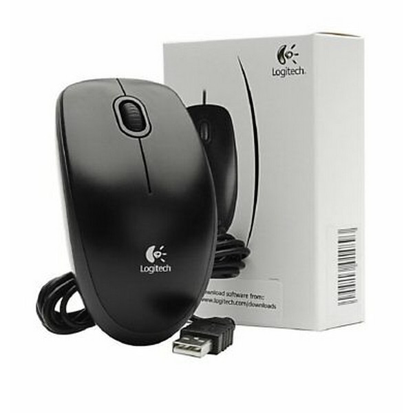 Мышь Logitech B100 Optical Mouse Black USB (910-003357) (Китай)