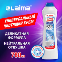 Чистящее средство универсальное крем, 780 мл, LAIMA "White fresh", 608661