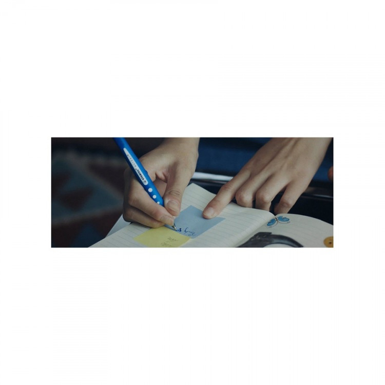 Ручка роллер Stabilo Worker+ colorful (Bionic Worker), 0,5 мм., синий корпус, цвет чернил: Синий (STABILO 2019/41)