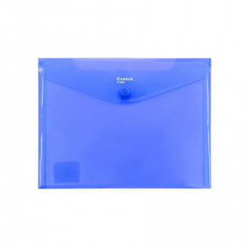 Папка-конверт на кнопке А5 COMIX BLAZE синяя (COMIX A1854 BU) ​COMIX - один из крупнейших Китайских производителей канцелярских принадлежностей для офиса, школы и дома, ведущий производитель пластиковой продукции представляет серию папок на кнопке формата А5 BLAZE.