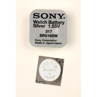 Батарейка SONY SR516SW 317 (0%Hg)