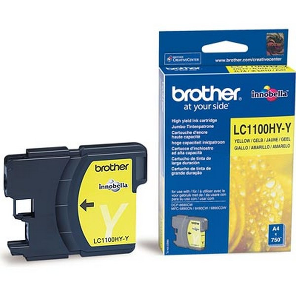 Brother LC1100HYY Картридж Brother LC-1100HYY для DCP6690CW жёлтый (750стр)