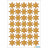 HERMA 3911 НАКЛЕЙКИ DECOR Новый год золотые звездочки