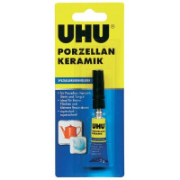 Клей для фарфора и керамики UHU Spezialsekundenkleber Porzellan, Keramik, специальный, cекундный, 3 гр. (UHU 47695)