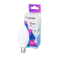 Лампа светодиодная КОСМОС LED6.5wCNE1465 6.5Вт E14 6500K BL1