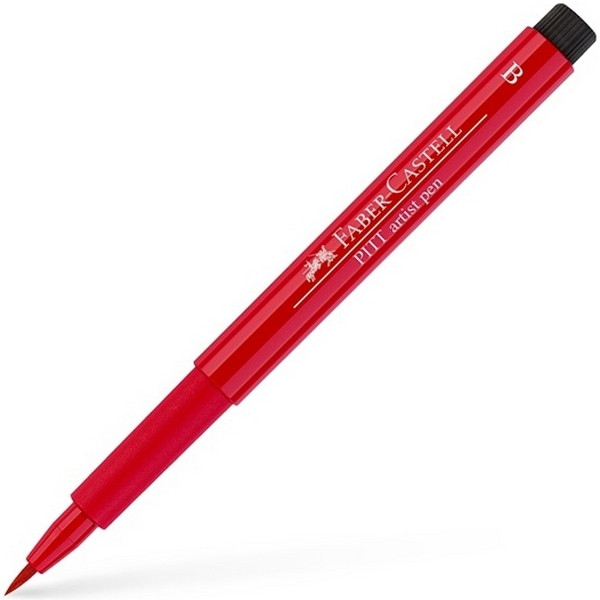 Ручка капиллярная Faber-Castell PITT Artist Pen, наконечник B (Brush), цвет 219 deep scarlet red (167419)