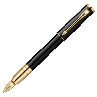 Ручка 5й пишущий узел PARKER Ingenuity S F500 Lacquer Black GT, Черная (PARKER S0959040)
