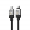 Кабель USB Baseus CoolPlay Series Fast Charging Cable Type-C - Type-C 100W 1м Черный (Baseus CAKW000201)