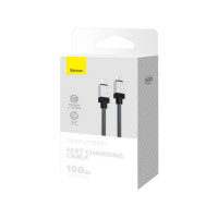 Кабель USB Baseus CoolPlay Series Fast Charging Cable Type-C - Type-C 100W 1м Черный (Baseus CAKW000201)