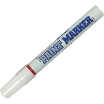 Маркер краска Munhwa Paint Marker PM-03, лаковый, красный, 4 мм. (Munhwa 671125) Практически для любой поверхности (металл, стекло, пластик, дерево, бумага, резина, камень и т. д.). Пишет при различных условиях поверхности : влажной, сухой, жирной, грубой и гладкой.
