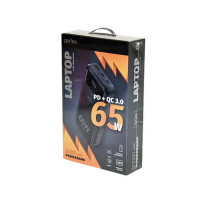 Универсальный внешний аккумулятор PERFEO PF_E1636 Powerbank LAPTOP 65W 20000мАч/LED дисплей/PD+QC3.0/2Type-C/1USB/65W черный BL1