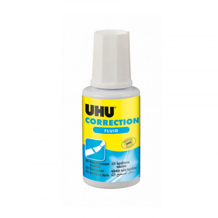Корректирующая жидкость UHU Correction Fluid, "Штрих", 20мл (UHU 50450)