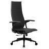 Кресло офисное МЕТТА "К-8.1-Т" пластик, экокожа перфорированная, сиденье регулируемое, черное