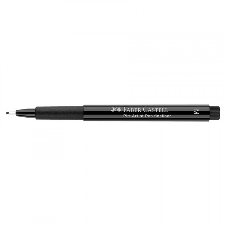 Ручка капиллярная Faber-Castell PITT Artist Pen Fineliner M (Medium), цвет 199 black (Faber-Castell 167399)
